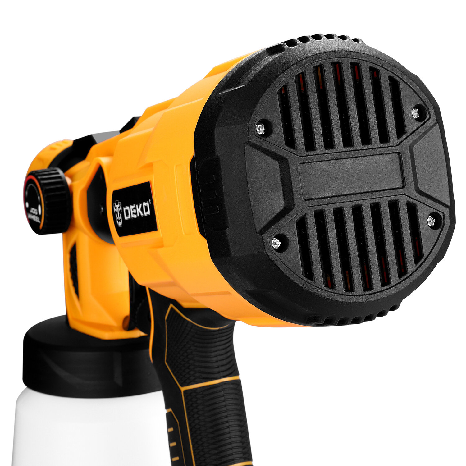Краскопульт аккумуляторный Deko DSG20K2, 20 В Li-ion 2.3 Ач, 0.5 л/мин - фото №7