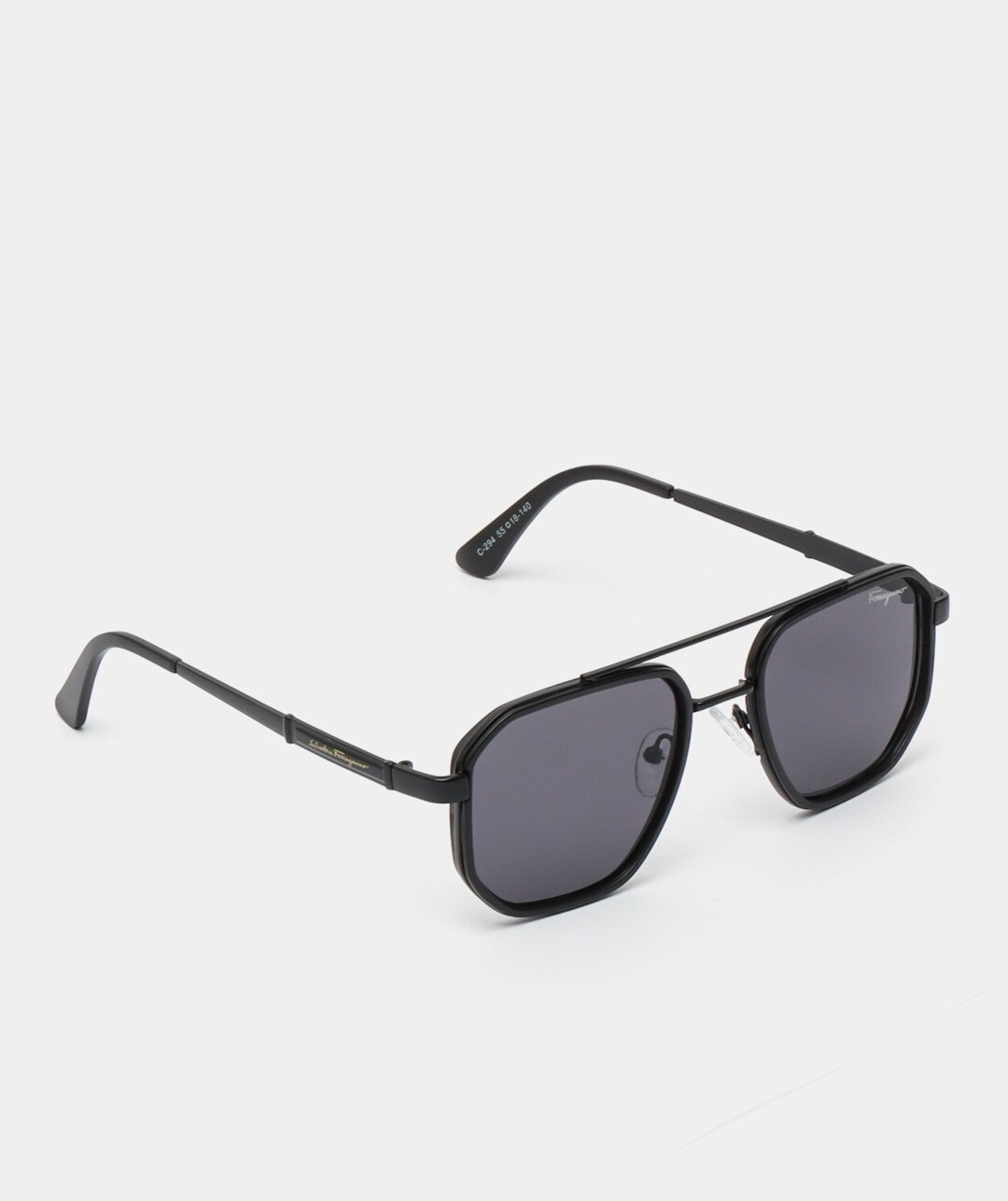 Солнцезащитные очки Salvatore Ferragamo, черный