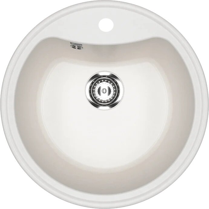 Мойка кухонная Ulgran U-601 -341 51x51 мойка для кухни матовая круглая белая российская