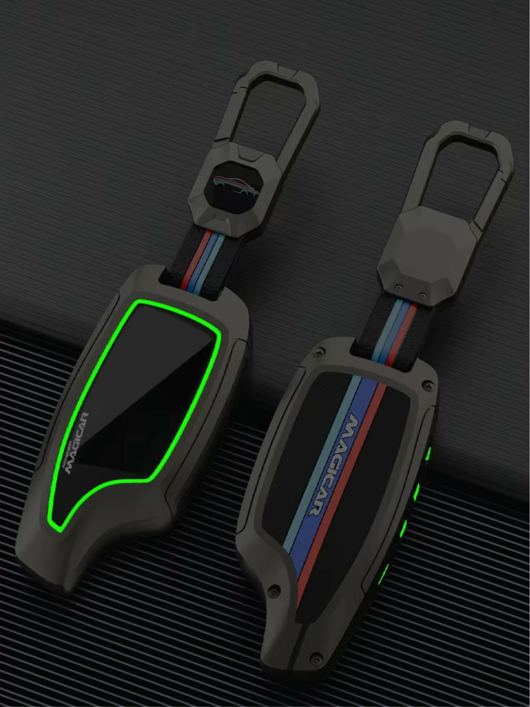 Чехол для автомобильного пульта, хромированный, в стиле металла. Magicar-101 — фото 1