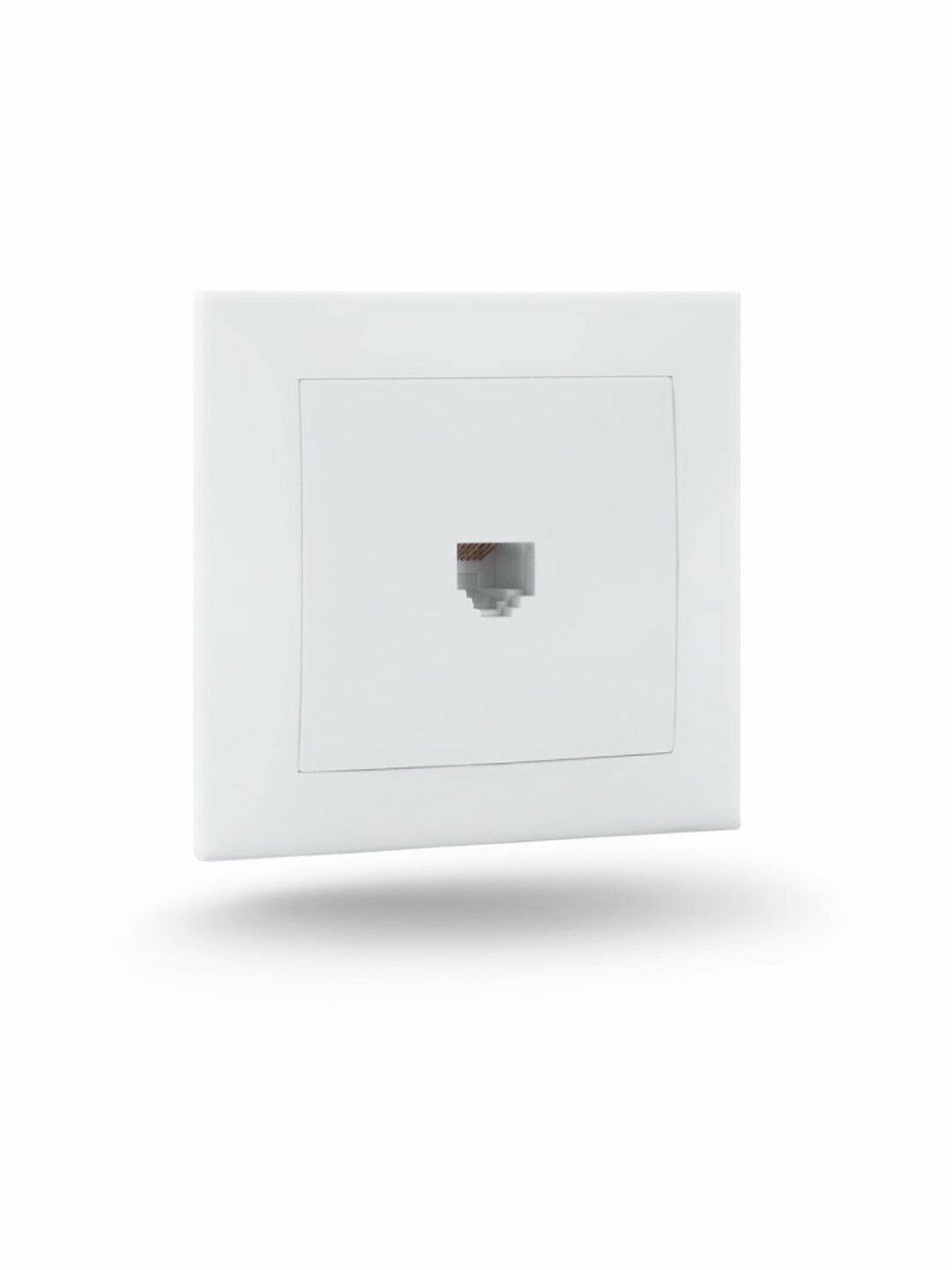 Розетка Camilla сетевая 1-местная PRIME, интернет розетка RJ45, настенная, сетевая точка