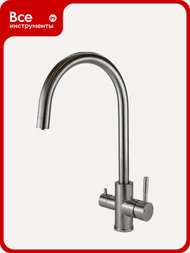 Изображение товара Смеситель для кухни ESKO, Кухня/Kitchen, с подключением к фильтру, нержавеющая сталь, K22S