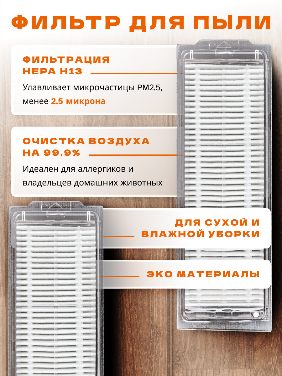 Изображение Набор для робота-пылесоса Xiaomi Mi Robot Vacuum Mop 2 Lite, 2 Pro (9 шт)