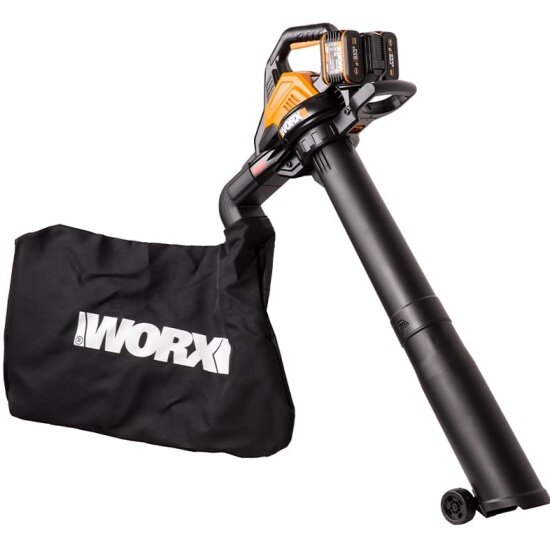 Воздуходувка-пылесос аккумуляторная Worx WG583E 40В 4Ач х2 ЗУ 2А x2
