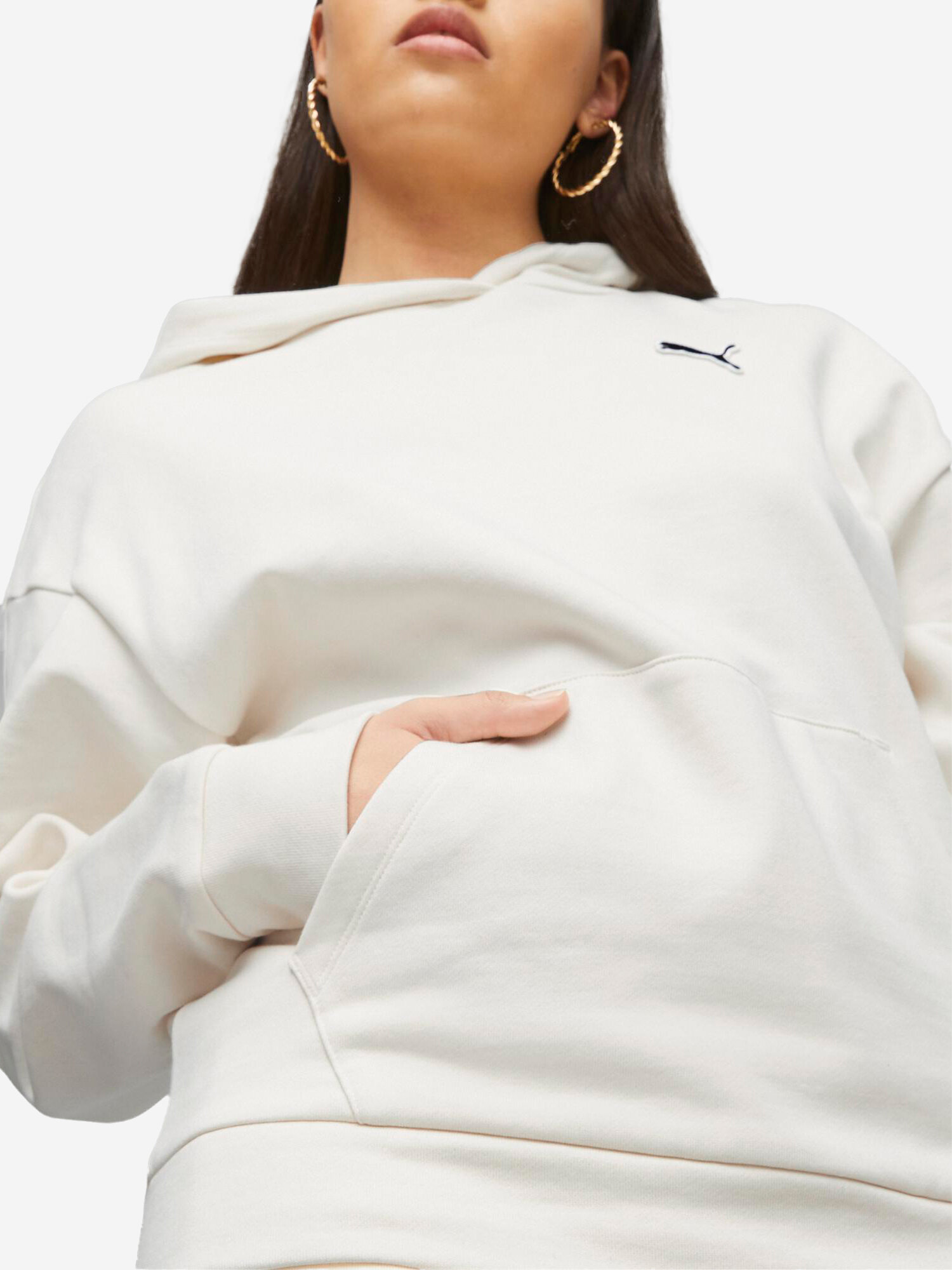 Худи PUMA, размер M, , молочный — фото 1