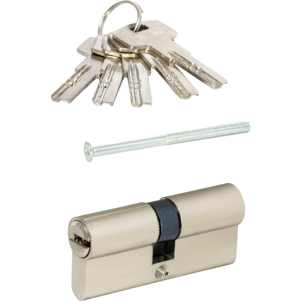 VETTORE Цилиндровый механизм VЕTTORE ZN M110 Z NI (55x55) 5 ключей (Никель) 20107