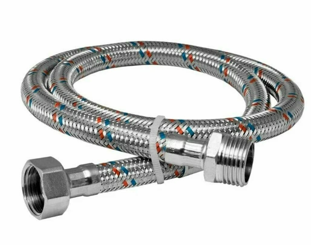 Гибкая подводка для воды ВН 1/2 30 см нерж сталь Aquadeel HF-102-12-30