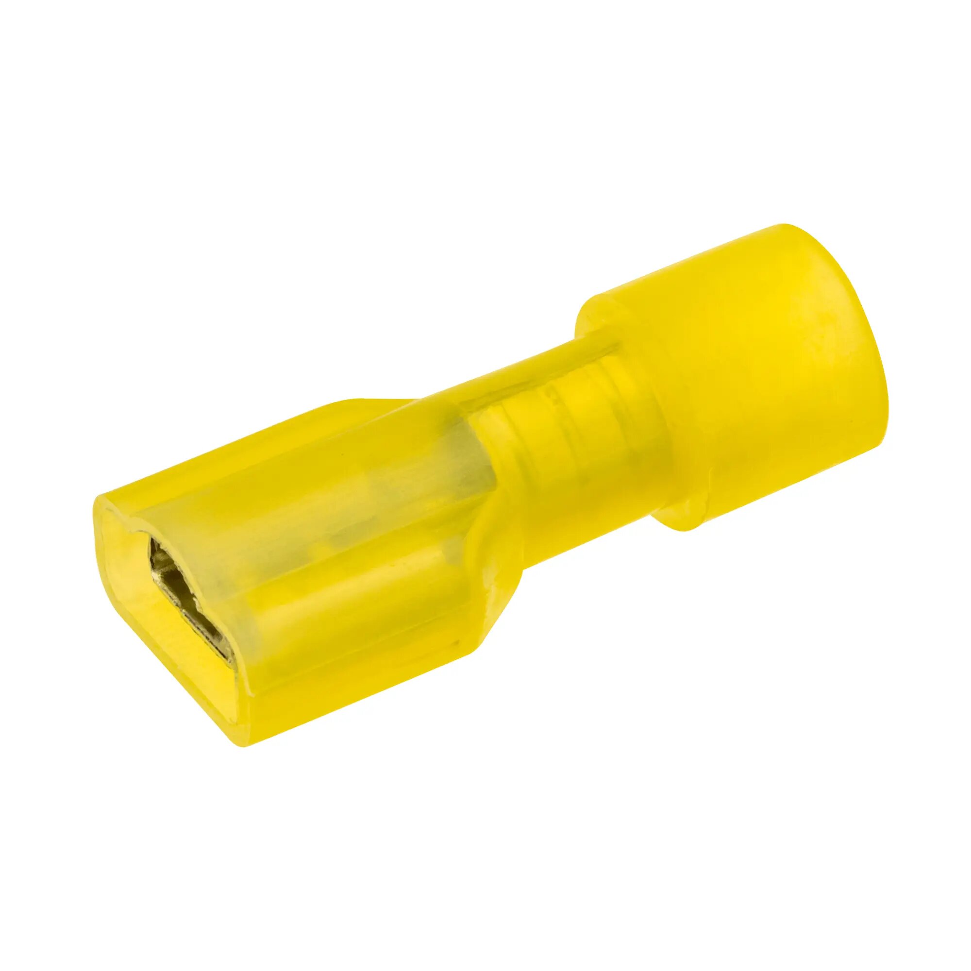 Разъем плоский мама Duwi РПИ-М(н) 6-6.3 мм 6 мм² цвет желтый 10 шт.