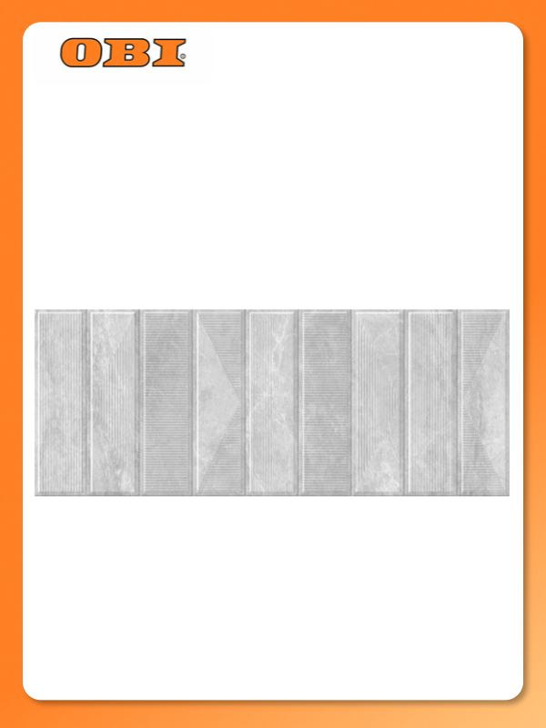 Декор Gracia Ceramica Cameo Decor grey 25X60 см 1 шт.