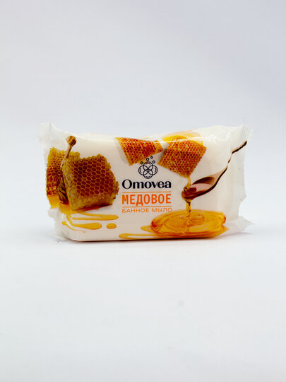 Мыло туалетное Omovea "Медовое" традиционное, Россия, 180 грамм