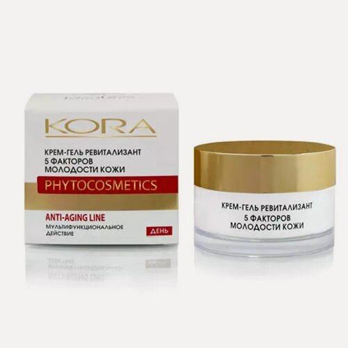 Изображение товара Крем-гель ревитализант KORA PHITOCOSMETICS Anti-aging line 5 факторов молодости кожи 50мл