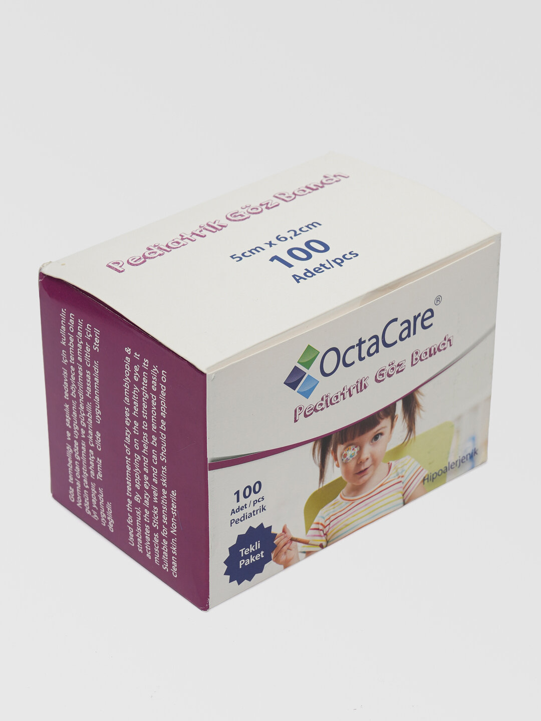 Оклюдер Пластыри для глаз и век , для девочек 100 штук. — фото 1