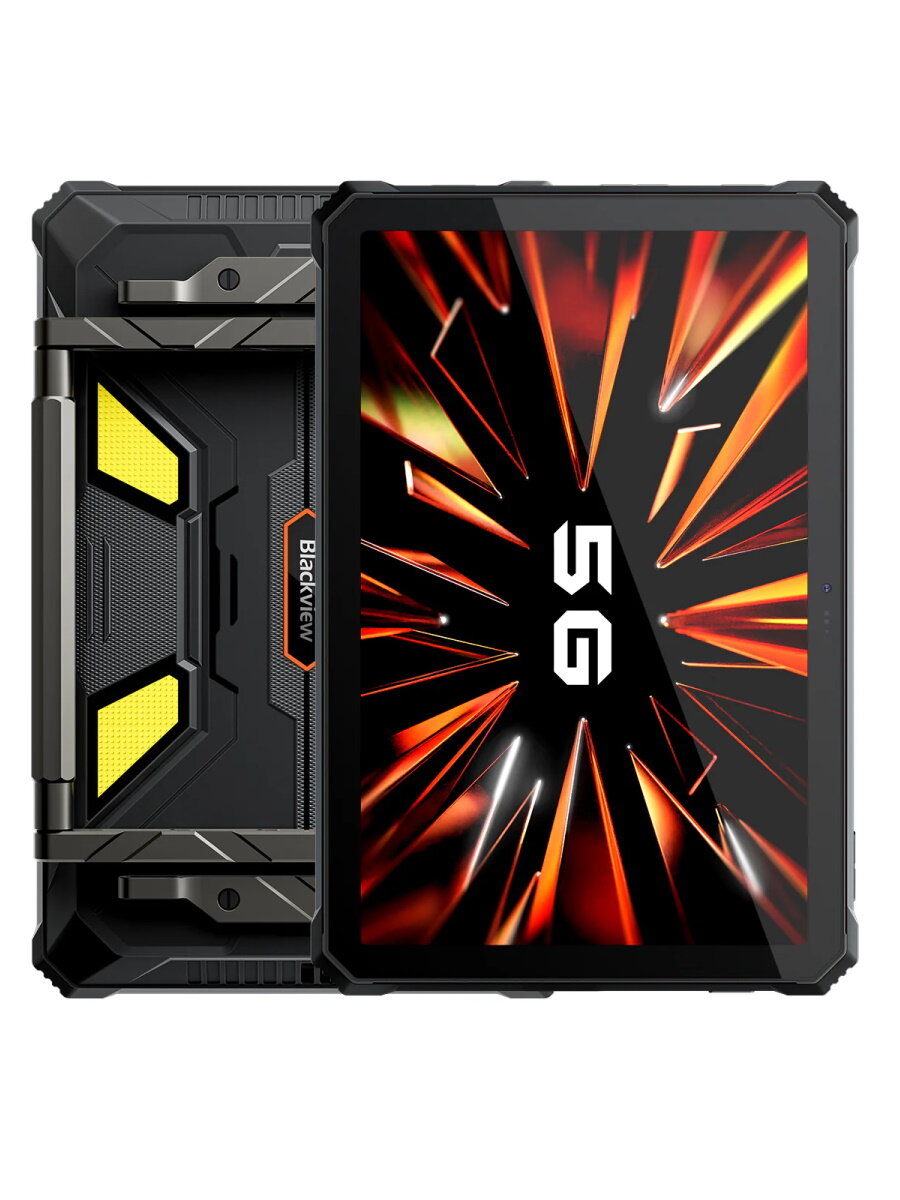 Планшет Blackview Tab Active 12 Pro 16GB/1TB, 5G, 11", Android, защищённый, с проектором, 2-в-1, чёрный — фото 1