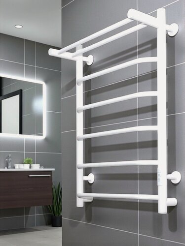 Изображение товара Полотенцесушитель электрический TermoPrime 500мм 800мм белый матовый универсальное подключение/скрытое подключение