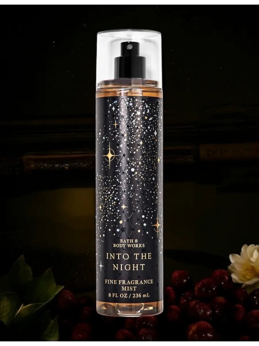 Спрей для тела Bath & Body Works Into the Night — фруктово-амбровый цветочный аромат для женщин, 236 мл.