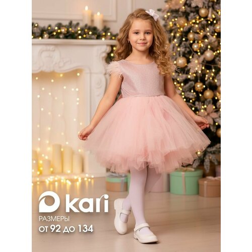 фото Платье kari kids весна-лето 2026, размер 3-4, розовый 2
