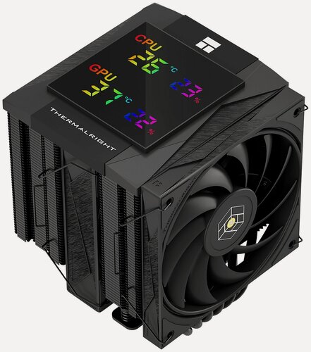 Изображение товара Кулер для процессора Thermalright Royal Knight 120 Digital Black (RK120-DG-BL)