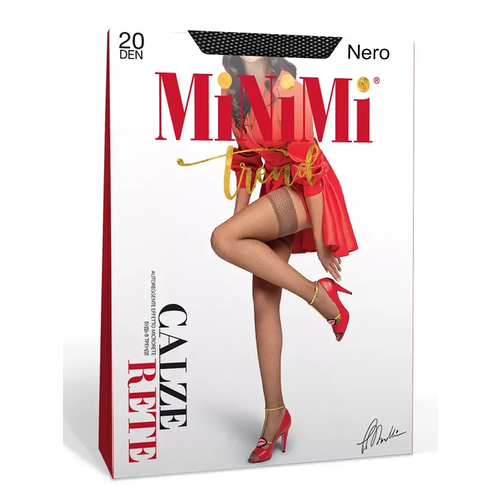 фото Чулки minimi rete, размер 3-4/46, чёрный