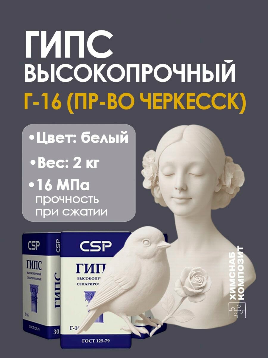 Гипс Г-16 Черкесск 2 кг