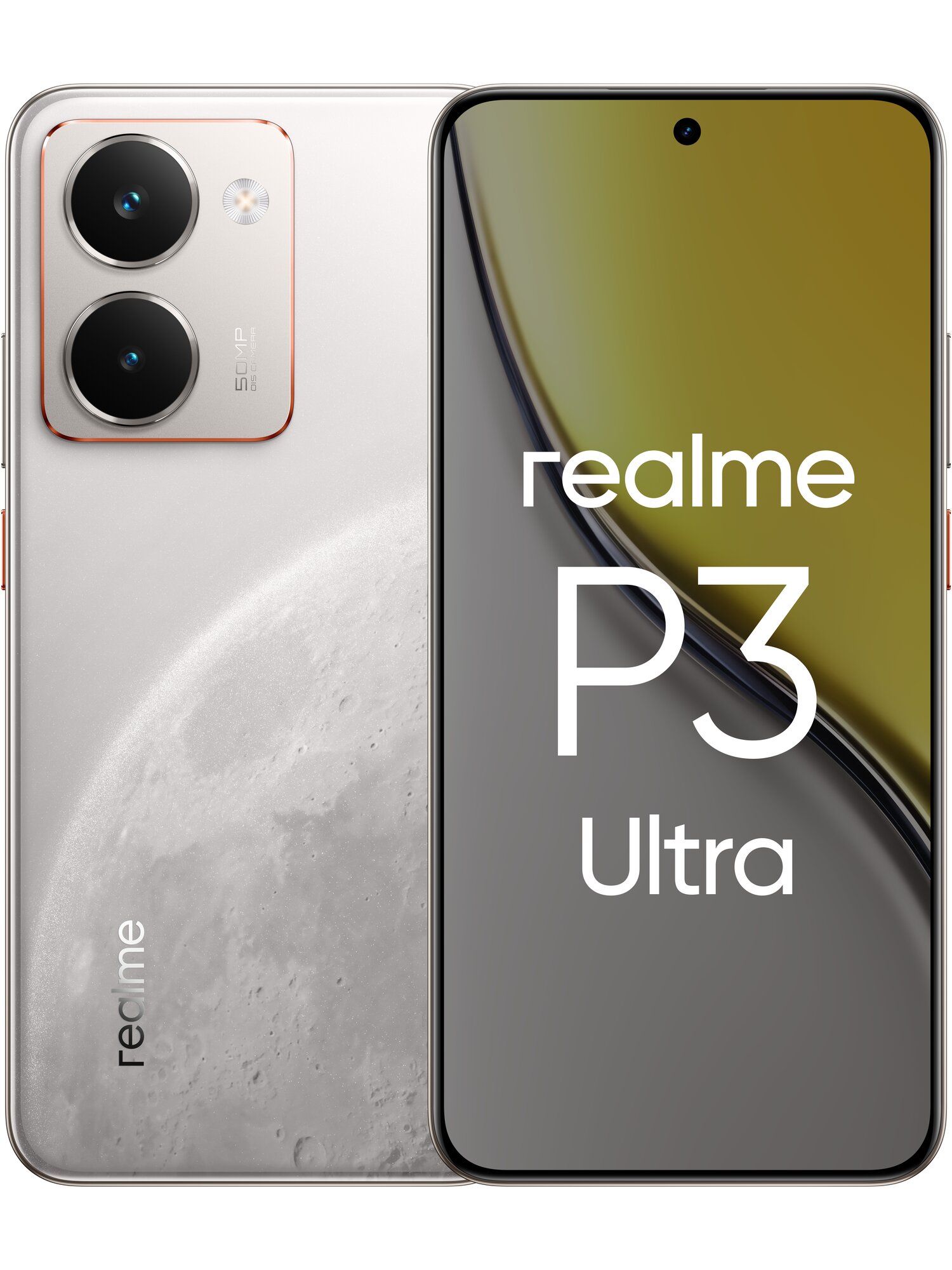 Смартфон realme P3 Ultra 12/512 ГБ RU, Dual nano SIM, Glowing Lunar White