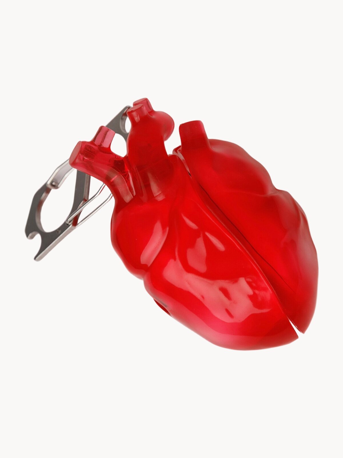 Чехол-сердце красного цвета, для AirPods 4, защита от царапин, стильный дизайн