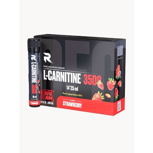 L-карнитин жиросжигатель энергетик 3500 мг в ампулах со вкусом Клубника