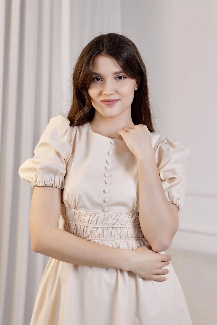 Платье Selfie, размер S, бежевый — фото 1