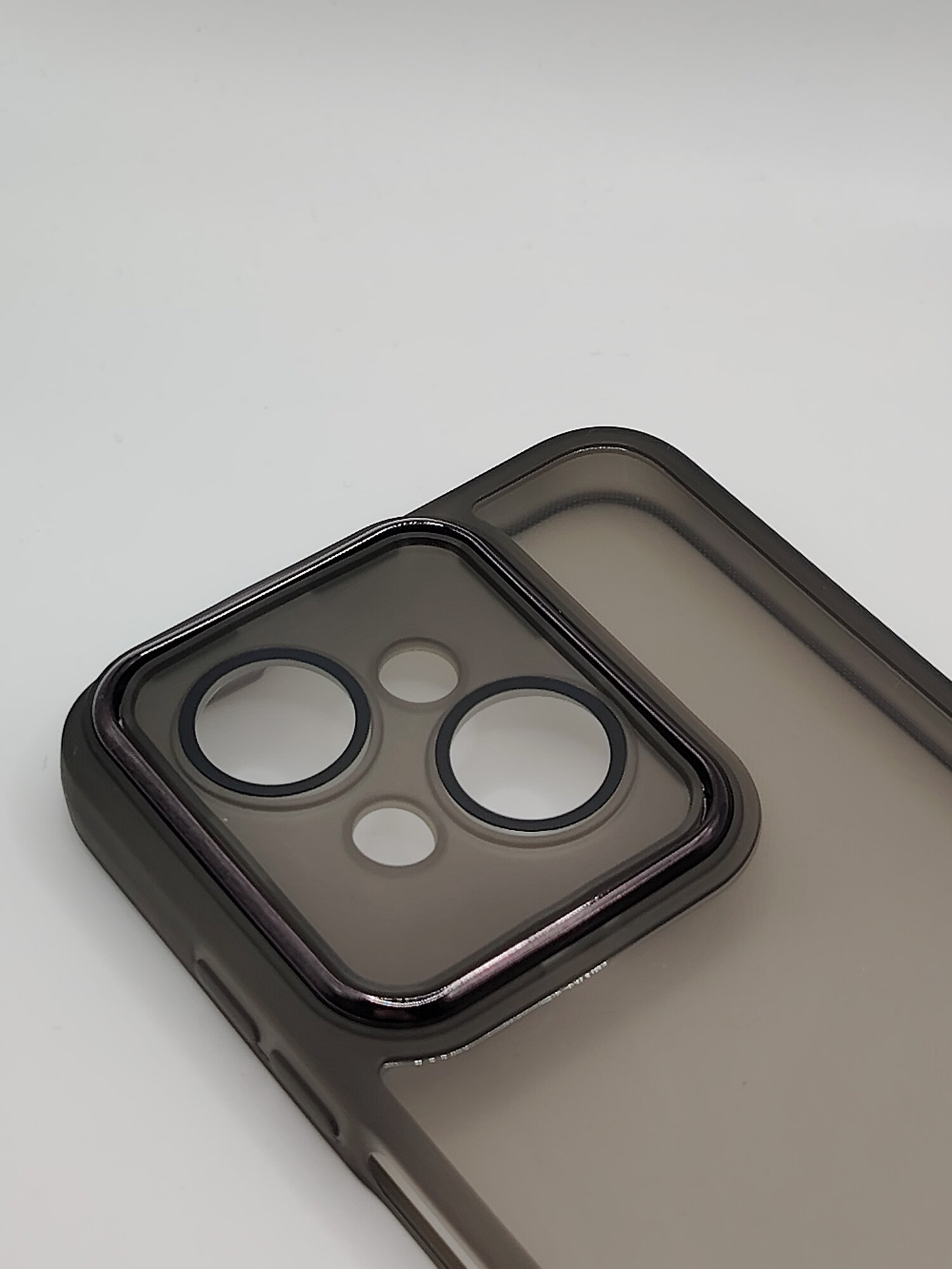 Чехол для TECNO SPARK GO 1 с защитой камеры, чёрный, силиконовый — фото 1