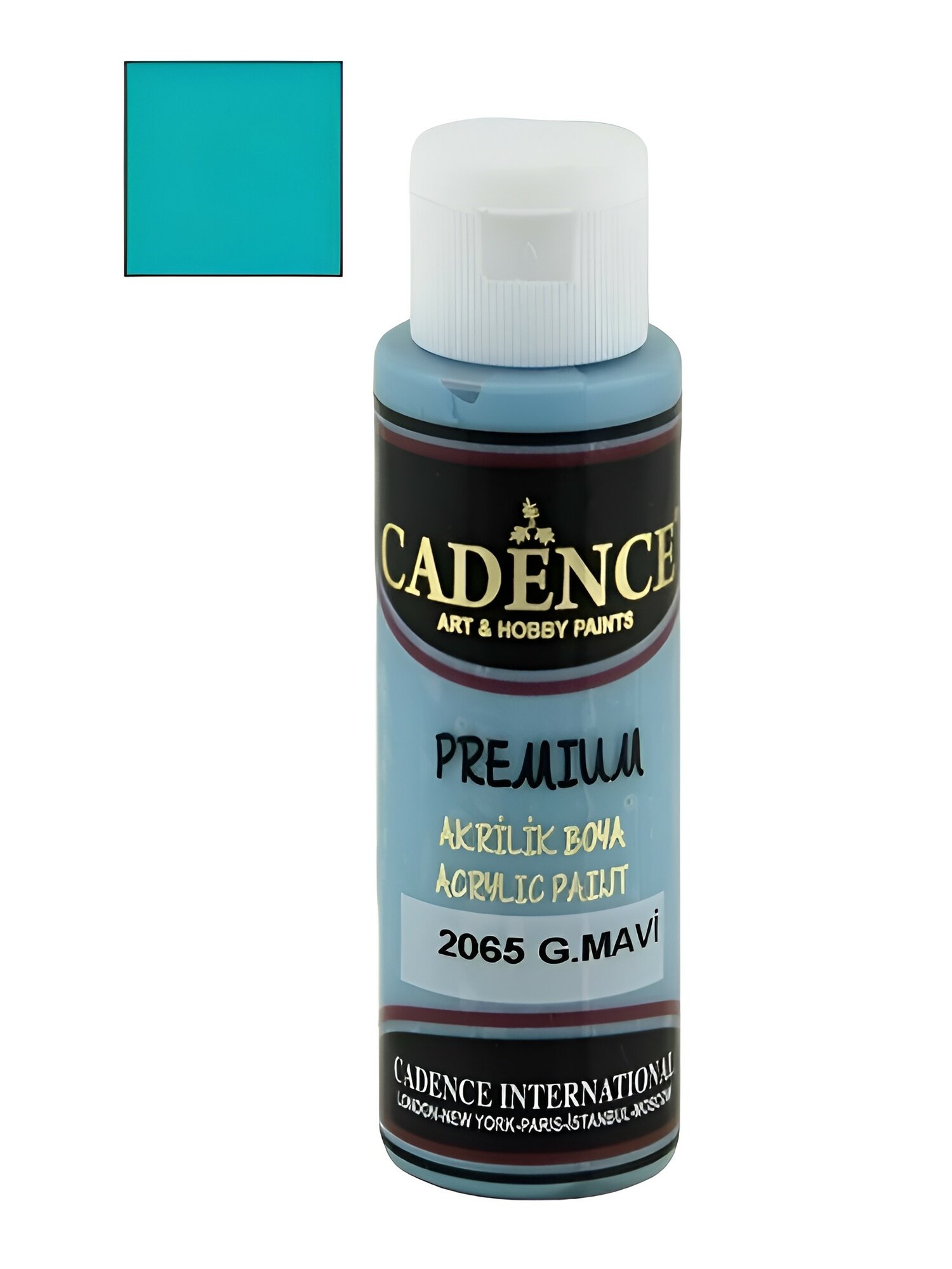 Акриловая краска Cadence Premium Acrylic Paint, 70 мл. Azure Blue-2065