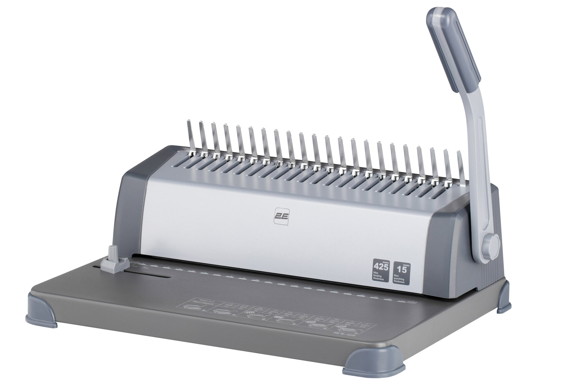Машина для переплёта 2E B-425 настольная, на пластиковую пружину, для документов до A4, офис и дом