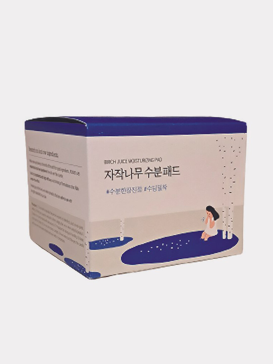 Увлажняющие педы для чувствительной кожи Round Lab Birch Juice Moisturizing Pad, 80 шт — фото 1