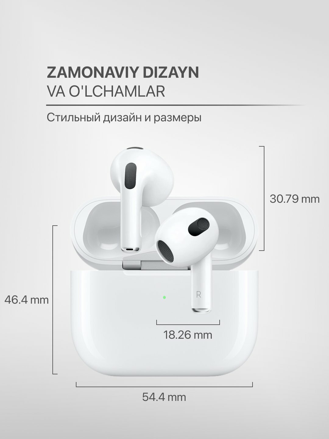 Беспроводные наушники AirPods 3, для iOS и Android, и для Windows