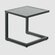 Столик кофейный Bizzotto Hilde угольный 40х40 см