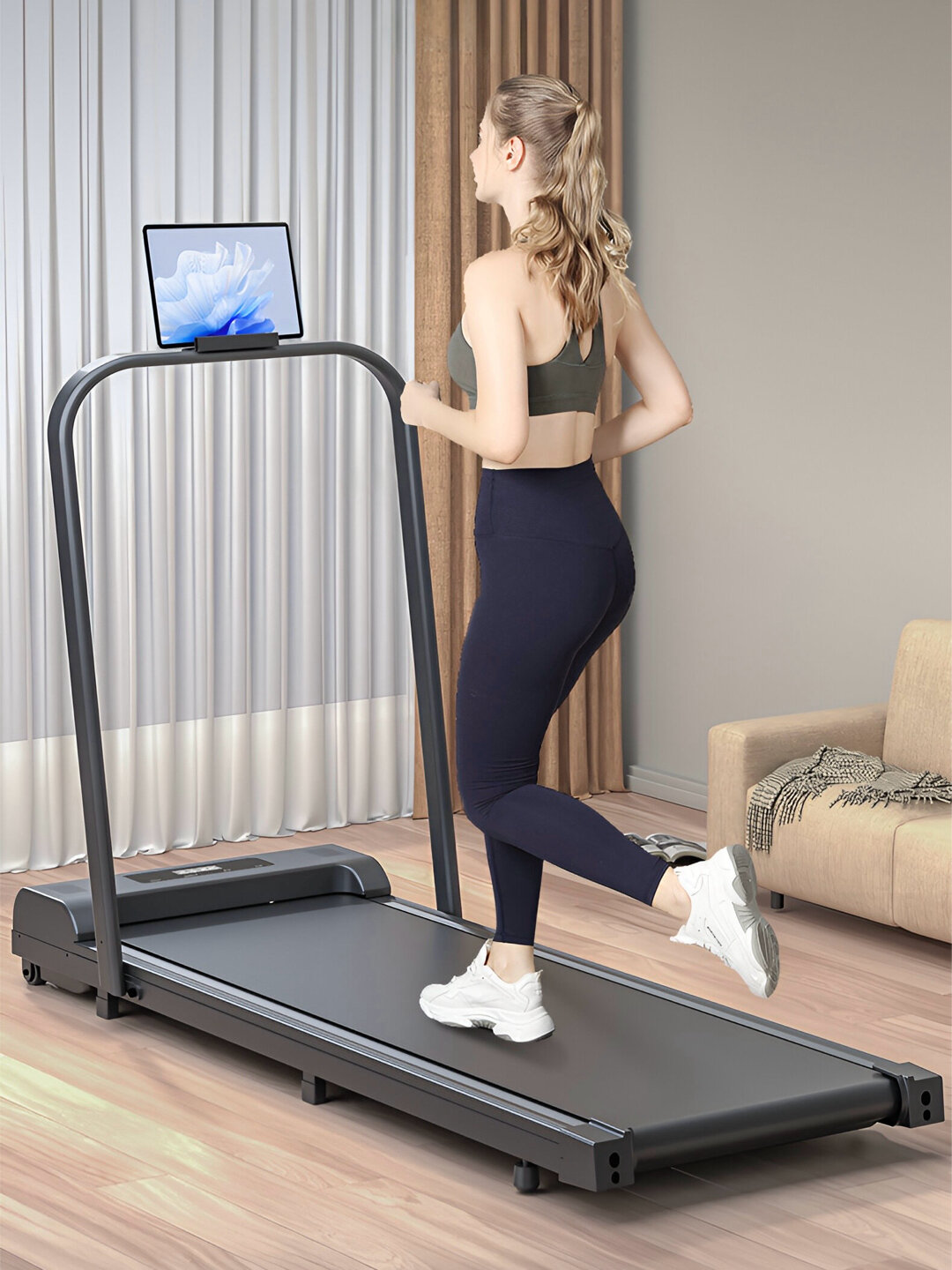Беговая дорожка для дома и для офиса 3,5 л. с, до 130 кг, гарантия 1 год