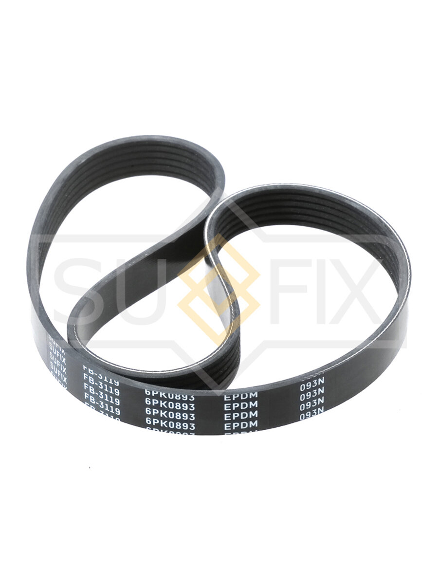 Ремень поликлиновый SUFIX 6PK0893 для AUDI, Fiat, Nissan, Opel