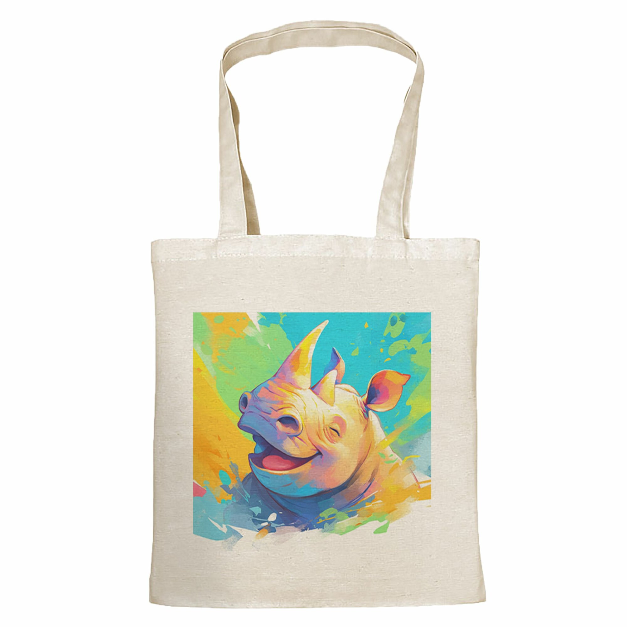 Сумка шоппер Gerasim, голубой, зеленый, желтый — фото 1