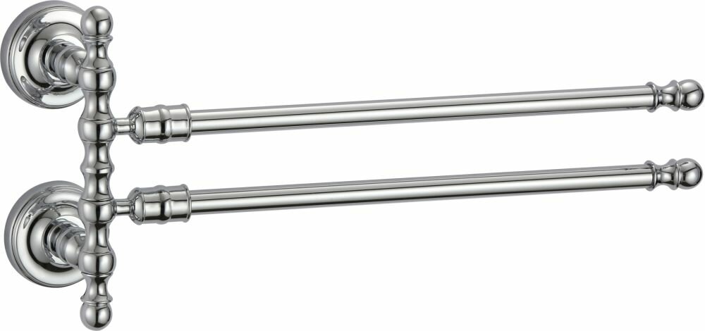 Полотенцедержатель поворотный двойной (хром)GANZER GZ31012