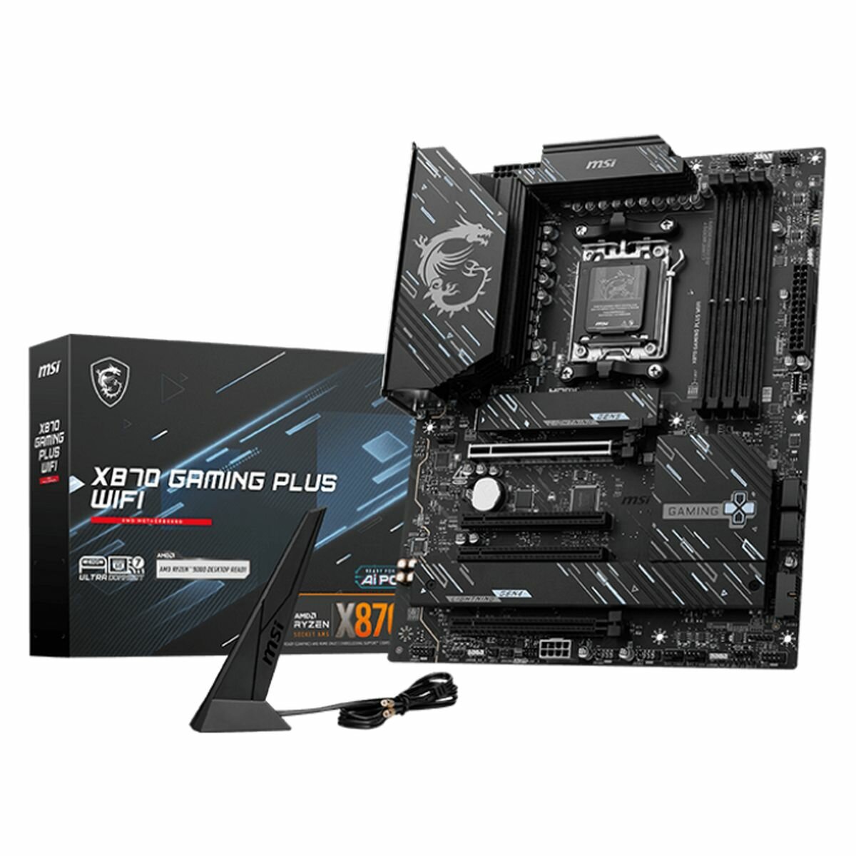 Материнская плата MSI X870 GAMING PLUS WIFI, AM5, AMD X870, ATX, RTL (X870 GAMING PLUS WIFI)