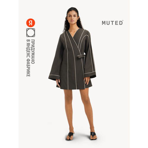 фото Платье muted kimono, размер s, темно-серый