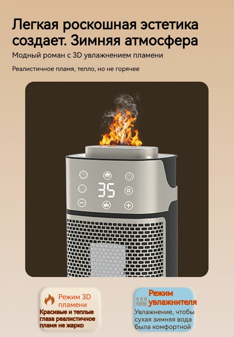 Электрорадиаторы Обогреватель для дома J1NSANGE LMX009,2000Вт