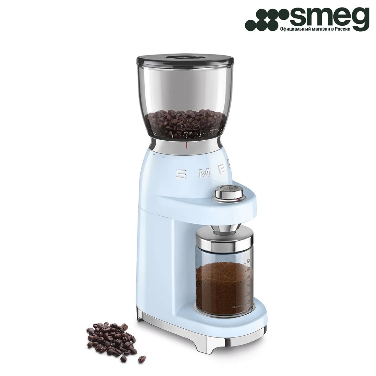 Smeg Кофемолка CGF01 150 Вт объем 350 г