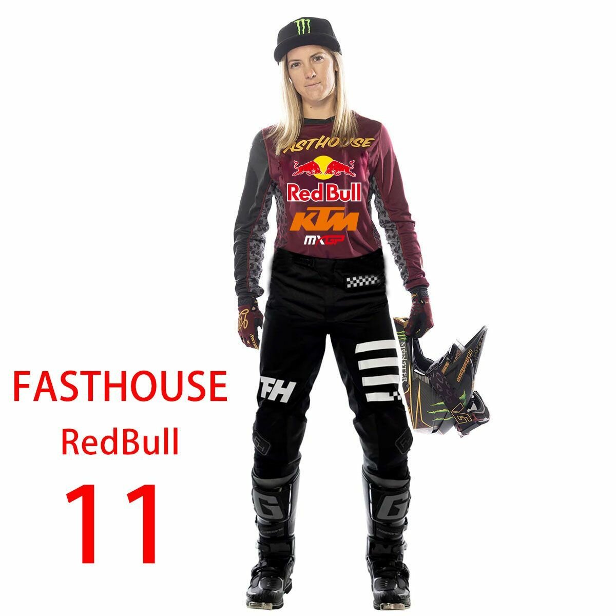 Новый 2023 гоночный костюм FASTHOUS Red Bul мотокросс Джерси и штаны MX ATV Dirt Bike Gear Set мотоциклетная одежда mtb enduro