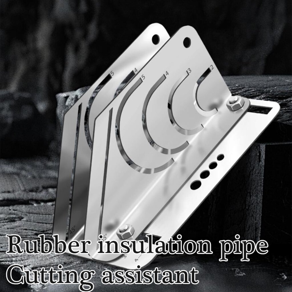 Изображение Precisions Rubber foams Insulation Pipe Cutter Регулируемый режущий инструмент Руководство по резке труб 2 размера для домашнего и промышленного использования