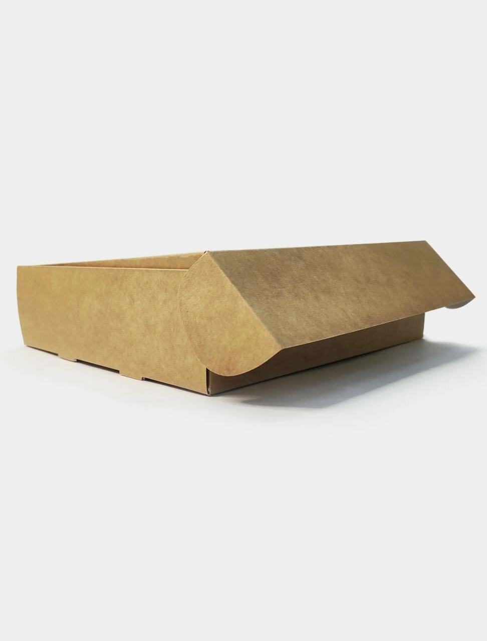 Двухсторонняя самосборная картонная коробка, 24 * 20 * 6 см (Коричневый, Белый)