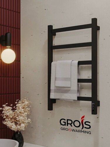 Изображение товара Полотенцесушитель Амиго GR-127 400мм 700мм П5 черный универсальный