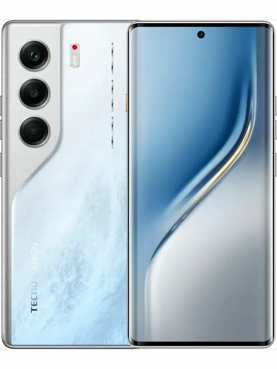 Смартфон TECNO Camon 40 Pro 5G 8/256Gb GLACIER WHITE, андроид, память 256Гб