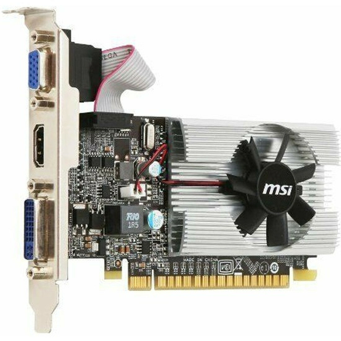 Видеокарта MSI GeForce 210, 1Гб, GDDR3, 64-битная шина памяти