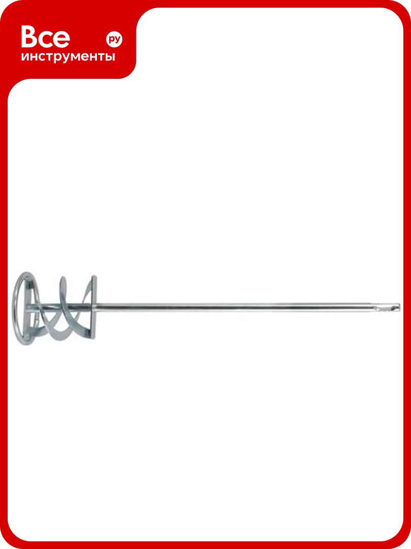 Миксер для строительных смесей оцинкованный Профи  SDS-Plus  120x600 мм  FIT 04261