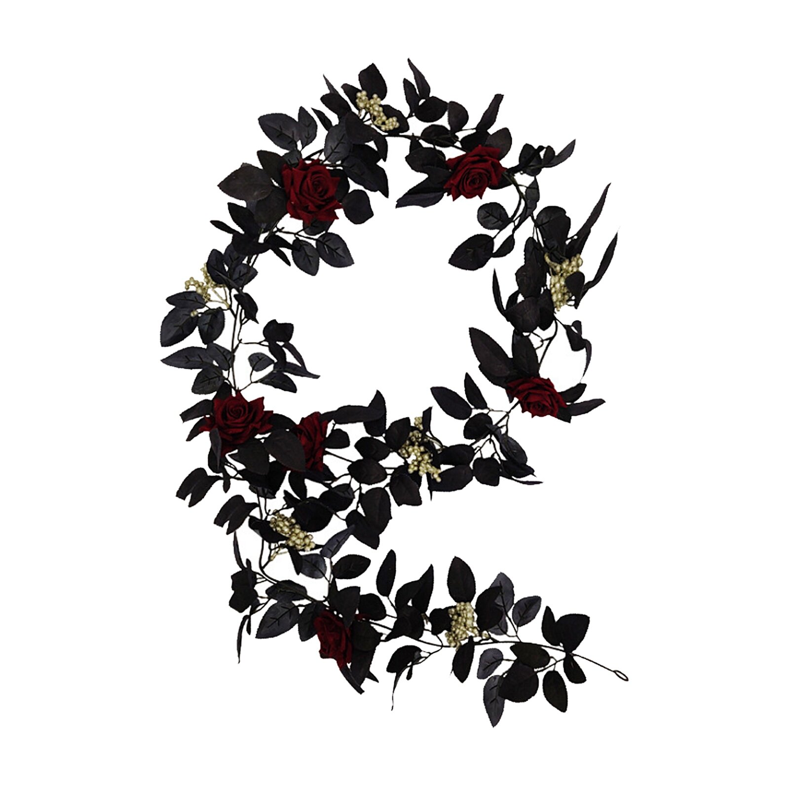 Искусственная розовая лоза для декора гирлянда с цветами для Хэллоуина 180 см