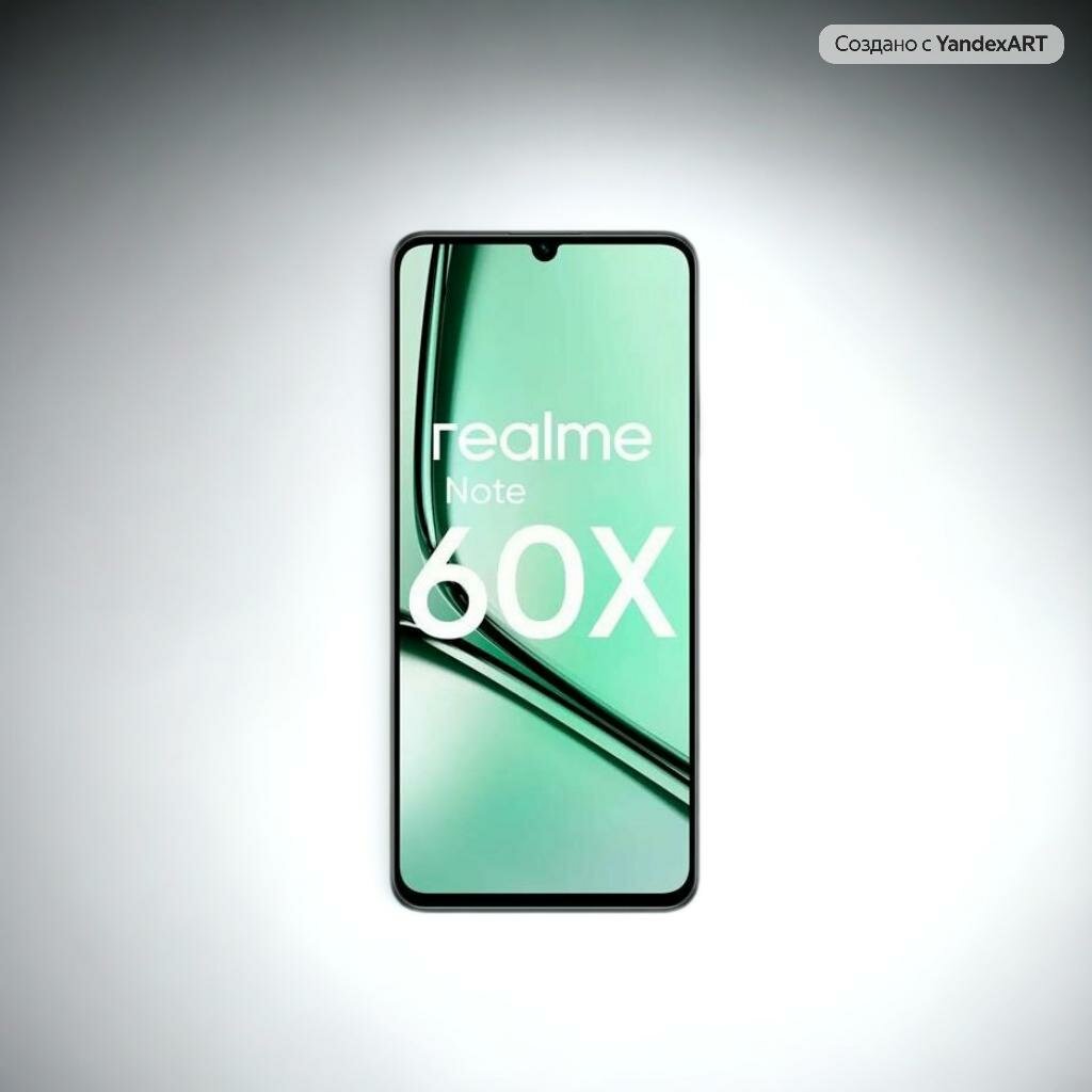 Смартфон REALME Note 60X 4/128Gb LTE DS экран 6.74 дюйм wilderness green